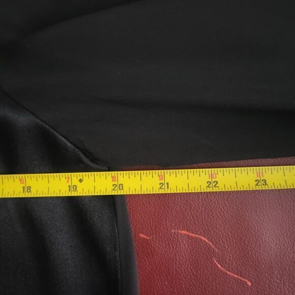 Zara Chic Sheer Loose Fit Black Blouse with Satin Modesty - Picture 12 of 13